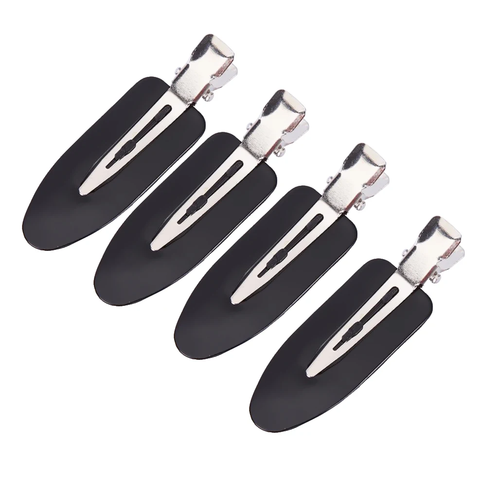 Pack of 4 No Bend Hair Clips, Pin Curl Clips, No Crease Hair Clip for Hairstyle Bangs Waves,Random Color Pack of 4 No Bend Hair Clips, Pin Curl Clips, No Crease Hair Clip for Hairstyle Bangs Waves,Random Color