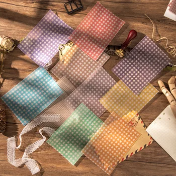 8 Pcs/set Translucent Sulfuric Acid Paper Grid Patern Watercolor Grid Decorative Paper Diary Journal Ablum DIY Material Paper
8 Pcs/set Translucent Sulfuric Acid Paper Grid Patern Watercolor Grid Decorative Paper Diary Journal Ablum DIY Material Paper