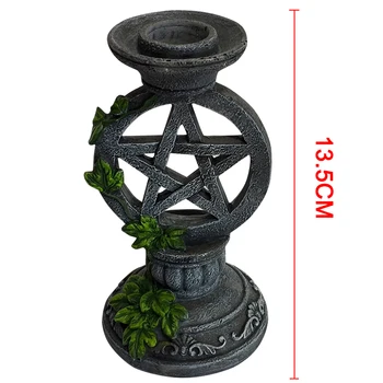 Astrology Pentagram Candlestick Fun Desktop Candlestick Stand Candle Holder for Home Decor Divination Ceremony HFing 
Astrology Pentagram Candlestick Fun Desktop Candlestick Stand Candle Holder for Home Decor Divination Ceremony HFing