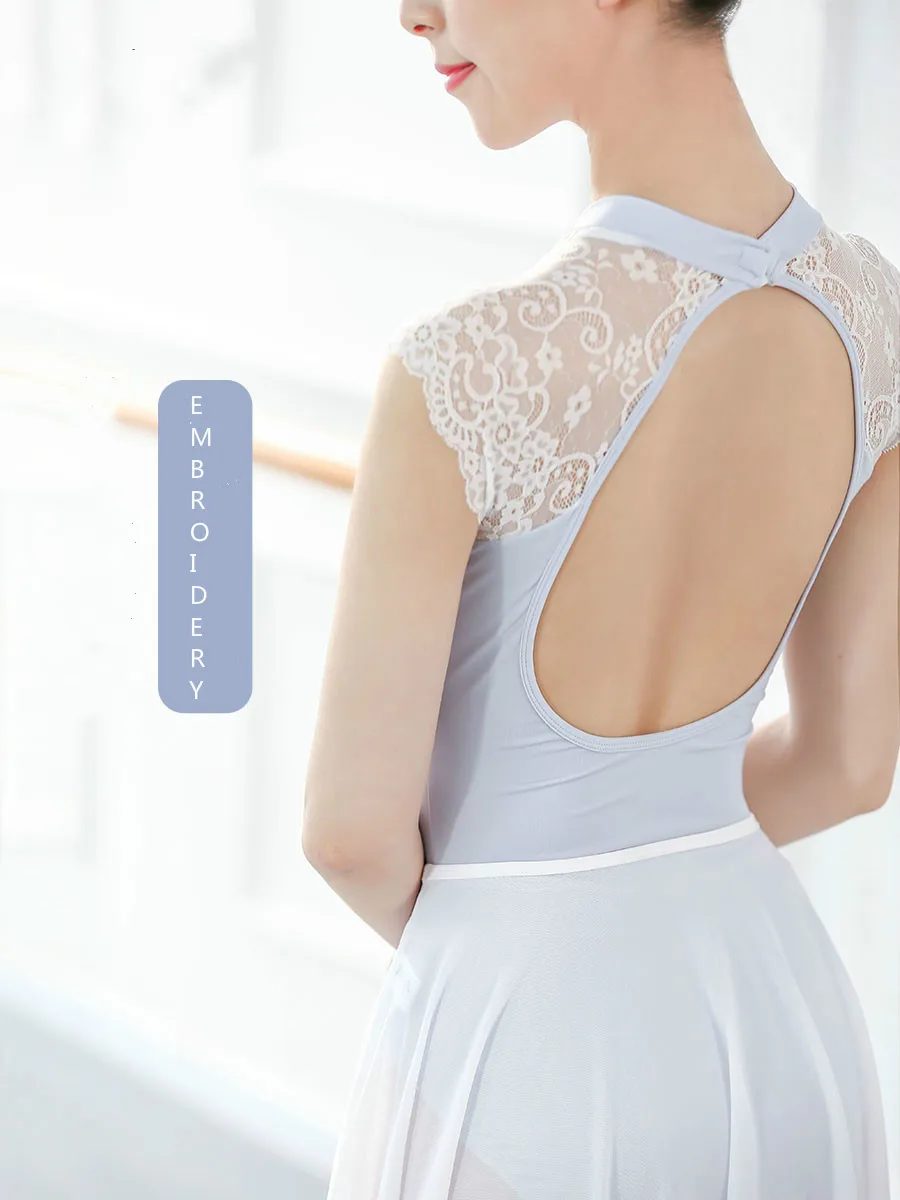 Open Back Lace Embroidered Gymnastics Clothing Adult Woman Ballet Training Conjoined Dance Leotards Sexy Performance Leotard
Open Back Lace Embroidered Gymnastics Clothing Adult Woman Ballet Training Conjoined Dance Leotards Sexy Performance Leotard
