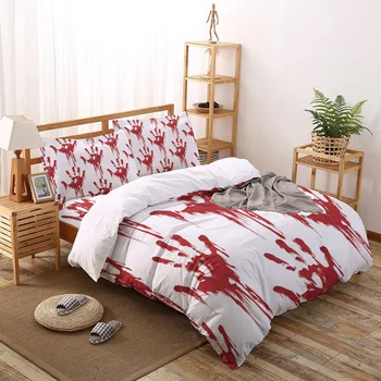 Handprint Red Bloody Printed Duvet Cover Set 4 Piece Bedding Set Home Textile Customizable
Handprint Red Bloody Printed Duvet Cover Set 4 Piece Bedding Set Home Textile Customizable