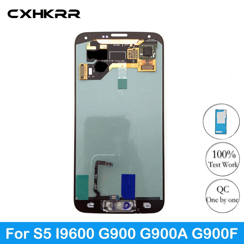CXHKRR LCD For Samsung Galaxy S5 I9600 G900 G900A G900F LCD Display Screen Touch Digitizer Assembly Sticker
CXHKRR LCD For Samsung Galaxy S5 I9600 G900 G900A G900F LCD Display Screen Touch Digitizer Assembly Sticker