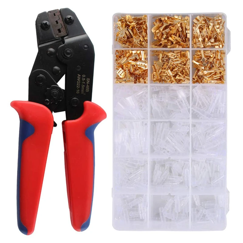 Crimping Pliers Set SN-48BS(=SN-48B+SN-28B) Jaw Kit for 2.8 4.8 6.3 VH3.96 Tube Insulation Terminals Electrical Clamp Min Tools
Crimping Pliers Set SN-48BS(=SN-48B+SN-28B) Jaw Kit for 2.8 4.8 6.3 VH3.96 Tube Insulation Terminals Electrical Clamp Min Tools