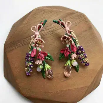 industry colorful flowers Bow Earrings
industry colorful flowers Bow Earrings