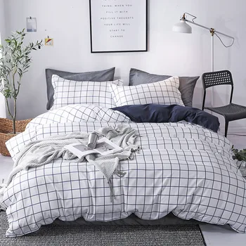 Black and white grid Soft comforter bedding sets linens Pillowcase Printed Polyester Duvet Cover Set Full Queen King SizeSj121
Black and white grid Soft comforter bedding sets linens Pillowcase Printed Polyester Duvet Cover Set Full Queen King SizeSj121
