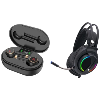 1 Set L2 Pro TWS Wireless Bluetooth 5.1 Earbuds with Charging Box & 1 Pcs Surround Sound 7.1 Channel USB Gaming Headset
1 Set L2 Pro TWS Wireless Bluetooth 5.1 Earbuds with Charging Box & 1 Pcs Surround Sound 7.1 Channel USB Gaming Headset