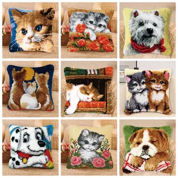 Cushion Mat Dog 3D Embroidery Carpet Kits Sets Latch Hook Rug Kits Latch Hook DIY Needlework Unfinished Crocheting Rug Yarn
Cushion Mat Dog 3D Embroidery Carpet Kits Sets Latch Hook Rug Kits Latch Hook DIY Needlework Unfinished Crocheting Rug Yarn