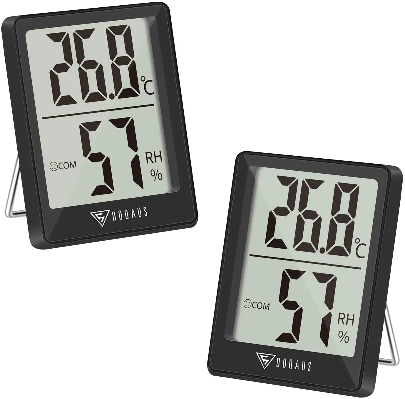 Room Thermometer (2 Pack), Mini Temperature Monitor and Humidity Meter for Home Office Greenhouse Baby Nursery Comfort (Black)
Room Thermometer (2 Pack), Mini Temperature Monitor and Humidity Meter for Home Office Greenhouse Baby Nursery Comfort (Black)