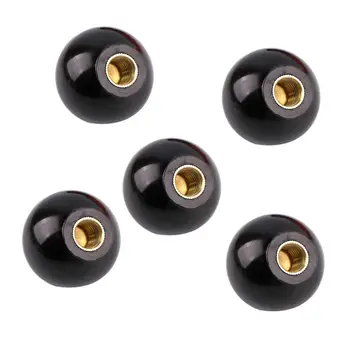 5Pcs Round Black Durable Ball Bakelite Lever Knob Copper Insert for Machine Tool 
5Pcs Round Black Durable Ball Bakelite Lever Knob Copper Insert for Machine Tool