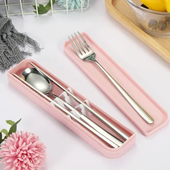 Tableware Reusable Travel Cutlery Set Camp Utensils Set With Stainless Steel Spoon Fork Chopsticks Straw Portable Case
Tableware Reusable Travel Cutlery Set Camp Utensils Set With Stainless Steel Spoon Fork Chopsticks Straw Portable Case
