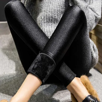 New Autumn Winter Women's Leggings Outside Wear Leggings Girl's Thicker Plus Cashmere Slim Was Thin Warm Pants X-3xl Size 
New Autumn Winter Women's Leggings Outside Wear Leggings Girl's Thicker Plus Cashmere Slim Was Thin Warm Pants X-3xl Size