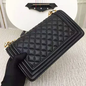 New Style Women's Shoulder Bags and Purse Top Quality Caviar Genuine Leather Handbag Fashion Ladies Clutch Quilted Bags 
New Style Women's Shoulder Bags and Purse Top Quality Caviar Genuine Leather Handbag Fashion Ladies Clutch Quilted Bags