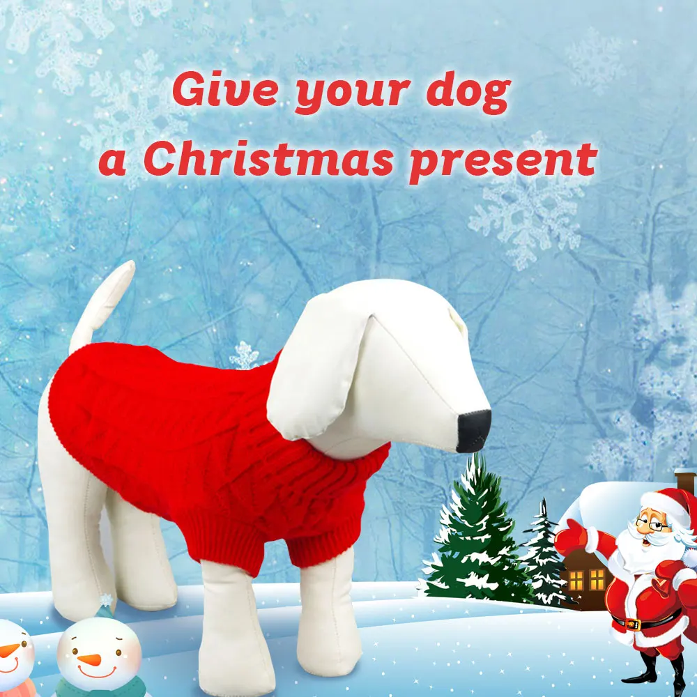 New Year Christmas Solid Color Winter Woolen Sweater for Small Dogs Knitwear for Puppy Autumn Warm Knitting Crochet Pets Clothes
New Year Christmas Solid Color Winter Woolen Sweater for Small Dogs Knitwear for Puppy Autumn Warm Knitting Crochet Pets Clothes