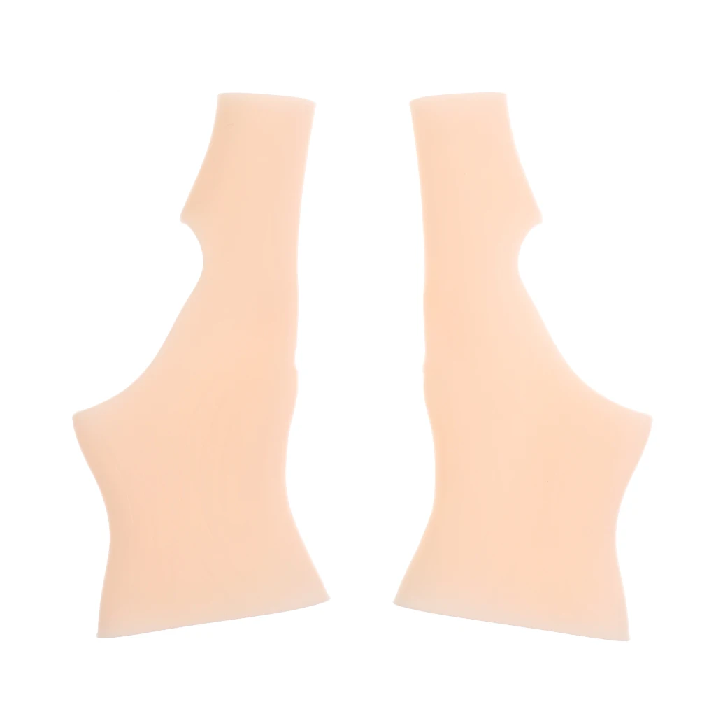 1Pair Silicone Gel Thumb Wrist Support Gloves Tenosynovitis Spasms Relief Pain - Nude 1Pair Silicone Gel Thumb Wrist Support Gloves Tenosynovitis Spasms Relief Pain - Nude