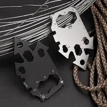 1PC Creative Multi-function Keychain Stainless Steel EDC Tool Card Outdoor Home Corkscrew Emergency Wrench
1PC Creative Multi-function Keychain Stainless Steel EDC Tool Card Outdoor Home Corkscrew Emergency Wrench