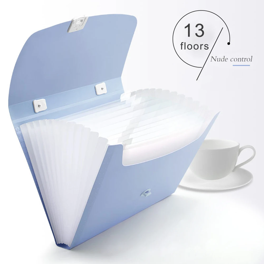 13 Grids A4 Paper Folder Handheld File Folder Organ Box Bag Multi-function Organizer Storage Holder Office Document
13 Grids A4 Paper Folder Handheld File Folder Organ Box Bag Multi-function Organizer Storage Holder Office Document