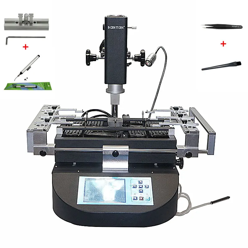 HT-R490 Infrared & hot air BGA rework station, three temperature heating soldering station with bga tools
HT-R490 Infrared & hot air BGA rework station, three temperature heating soldering station with bga tools