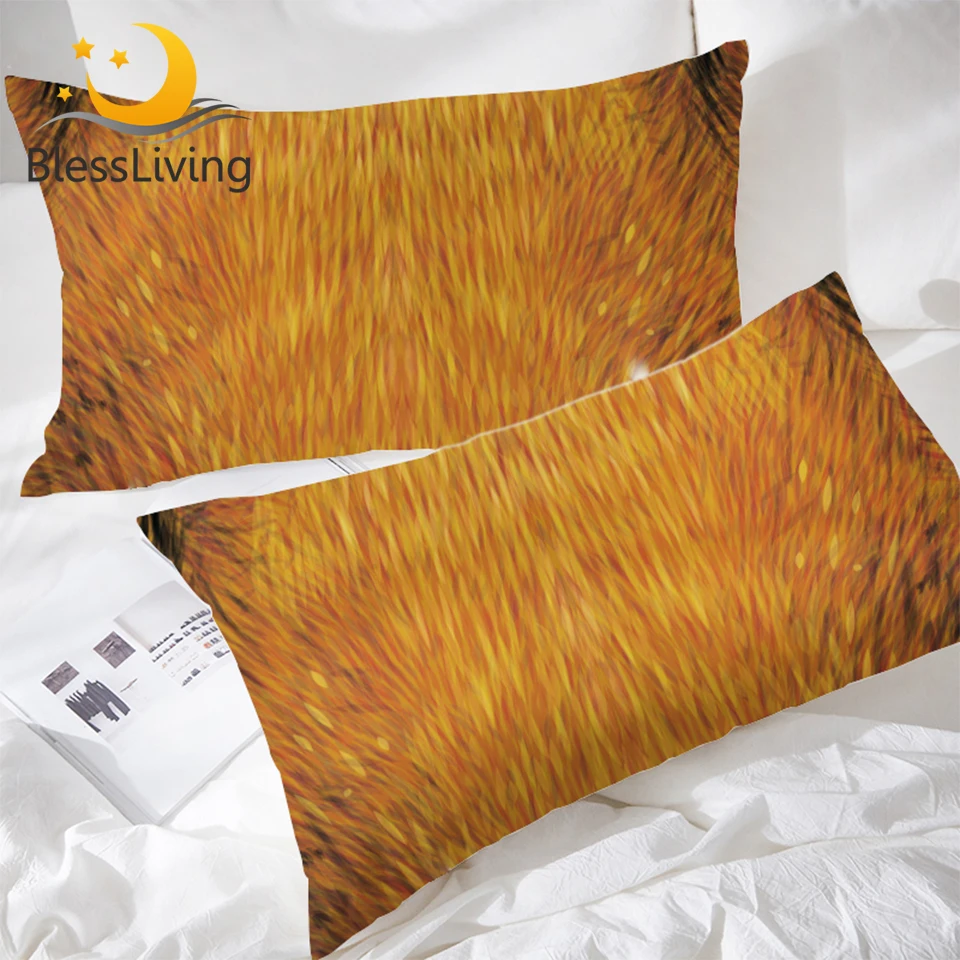 BlessLiving Tiger Fur Print Pillow Cases Yellow Brown Vivid Color Pillowcases Set of 2 Tiger Inspired Elegant Pillow Covers
BlessLiving Tiger Fur Print Pillow Cases Yellow Brown Vivid Color Pillowcases Set of 2 Tiger Inspired Elegant Pillow Covers