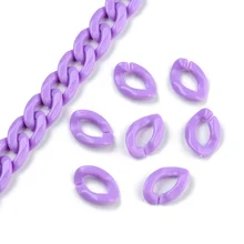 100PC Colorful Macaron Candy Color Chain Beads Connector link Chain for Jewelry Making Components Bag Strap DIY Plastic Chain
100PC Colorful Macaron Candy Color Chain Beads Connector link Chain for Jewelry Making Components Bag Strap DIY Plastic Chain