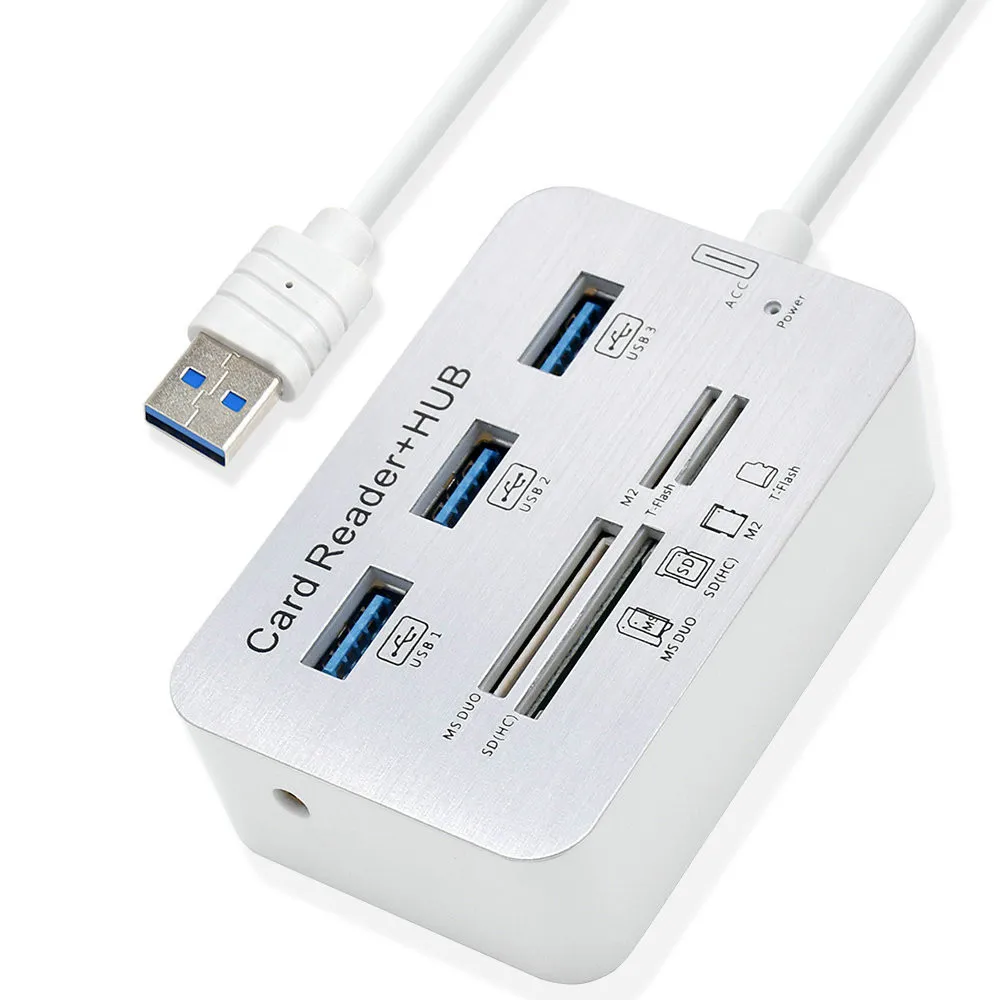 USB 2.0 USB 3.0 USB 3.1 USB C Type C 3-Port Hub with MS SD M2 TF Multi-In-1 Card Reader for Mac Windows Any PC
USB 2.0 USB 3.0 USB 3.1 USB C Type C 3-Port Hub with MS SD M2 TF Multi-In-1 Card Reader for Mac Windows Any PC