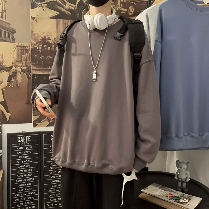 Sweatshirts For Men Fashion Loose Style Vintage Solid Color Pullovers Oversized Fleece Warm Male Hoodies Casual Basic Clothing 
Sweatshirts For Men Fashion Loose Style Vintage Solid Color Pullovers Oversized Fleece Warm Male Hoodies Casual Basic Clothing