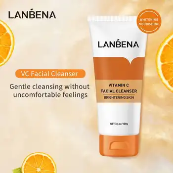 LANBENA Vitamin C Facial Cleanser Natural Extracts Oil Control Moisturizing Remove Impurities Cleansing Whitening Skin Deep Care
LANBENA Vitamin C Facial Cleanser Natural Extracts Oil Control Moisturizing Remove Impurities Cleansing Whitening Skin Deep Care