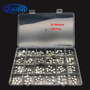 240 Pcs/box 24 Models Micro USB Connector Socket Jack USB Charging Connectors Set For MP3 Huawei Samsung SMD DIP Socket Set Kit
240 Pcs/box 24 Models Micro USB Connector Socket Jack USB Charging Connectors Set For MP3 Huawei Samsung SMD DIP Socket Set Kit