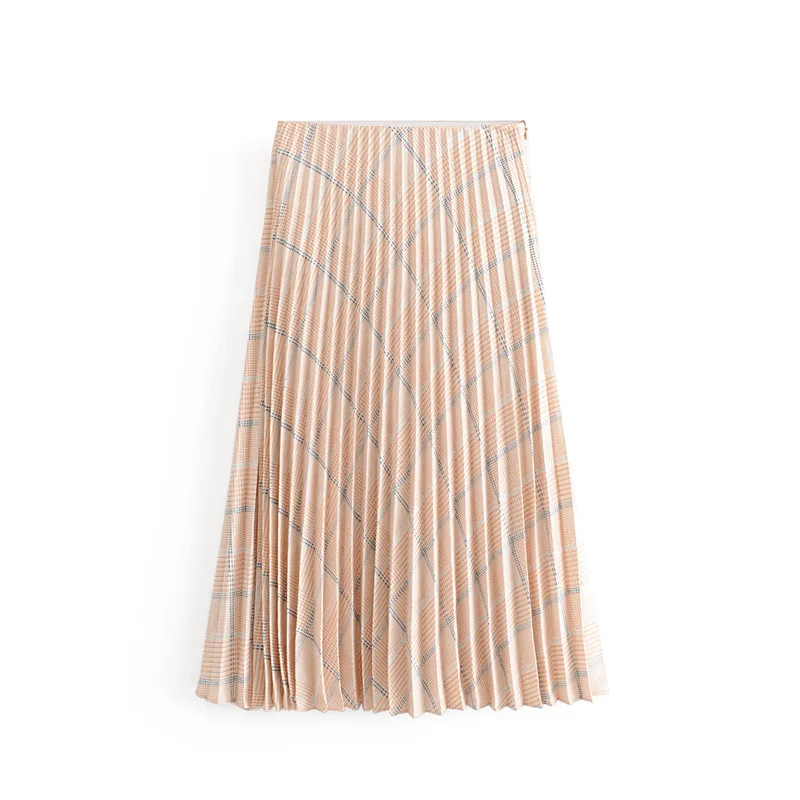 2019 Western Style Spring And Summer WOMEN'S Dress New Style Plaid Pleated Mid-length Skirt
2019 Western Style Spring And Summer WOMEN'S Dress New Style Plaid Pleated Mid-length Skirt