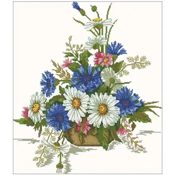 Daisy vase patterns Counted Cross Stitch 11CT 14CT 18CT DIY Chinese Cross Stitch Kits Embroidery Needlework Sets
Daisy vase patterns Counted Cross Stitch 11CT 14CT 18CT DIY Chinese Cross Stitch Kits Embroidery Needlework Sets
