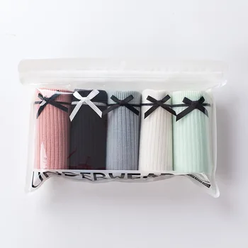 5 pairs Japan Korea Sweet Lovely Thread Cotton Ms Panties Comfortable Mid Waist Large Size Briefs Female Underwear Panties Women
5 pairs Japan Korea Sweet Lovely Thread Cotton Ms Panties Comfortable Mid Waist Large Size Briefs Female Underwear Panties Women