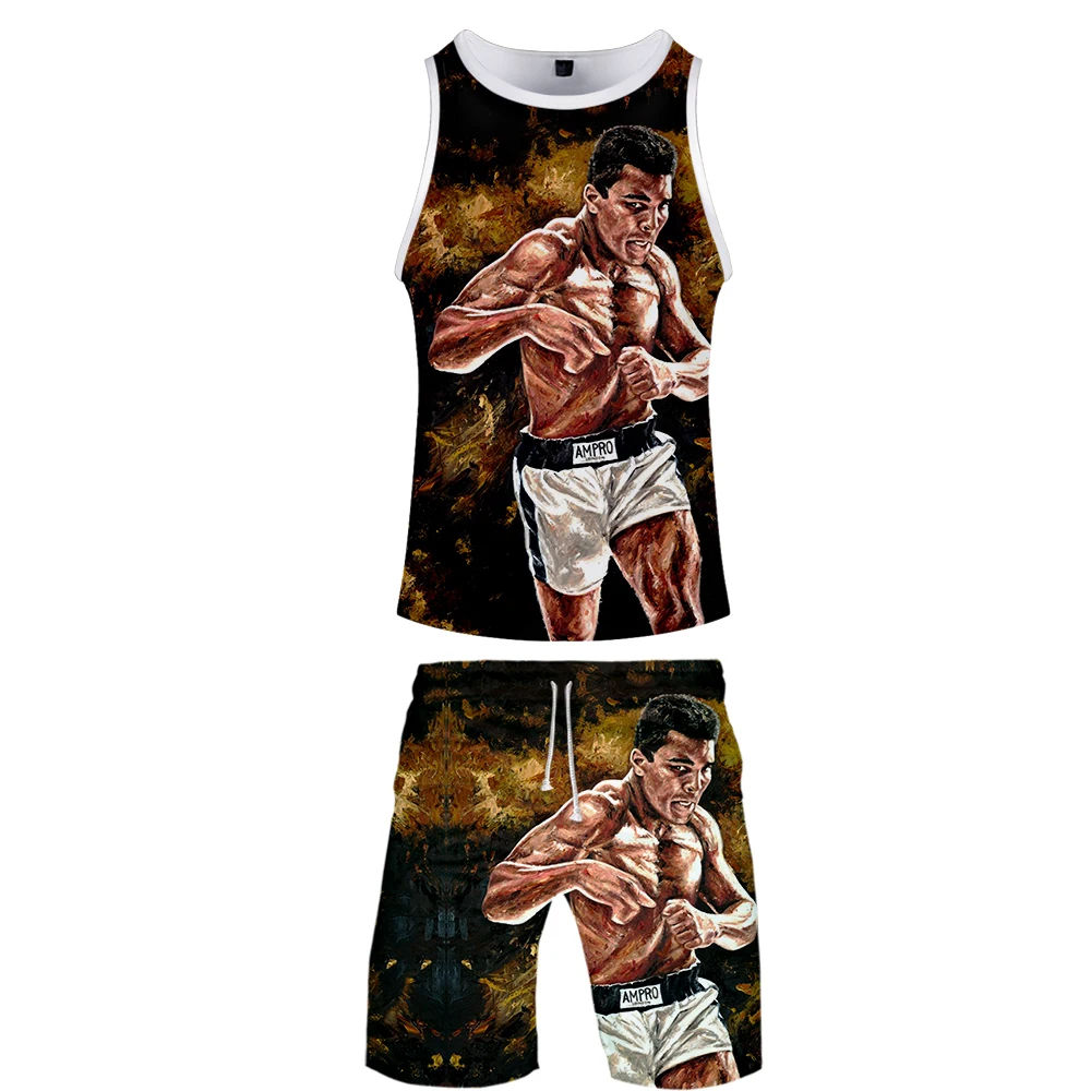 Muhammad Ali Two Piece Set Men Float Like A Butterfly Sting Like A Bee 1942-2016 2 Piece Vest Set 3D Clothing Jerseys Streetwear
Muhammad Ali Two Piece Set Men Float Like A Butterfly Sting Like A Bee 1942-2016 2 Piece Vest Set 3D Clothing Jerseys Streetwear