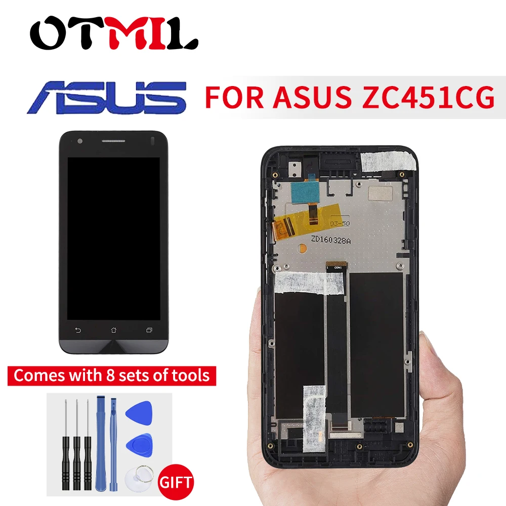 4.5"Original For ASUS ZenFone C ZC451CG LCD Display Touch Screen with Frame Digitizer Assembly For ASUS Z007 LCD ZC451CG Display
4.5"Original For ASUS ZenFone C ZC451CG LCD Display Touch Screen with Frame Digitizer Assembly For ASUS Z007 LCD ZC451CG Display