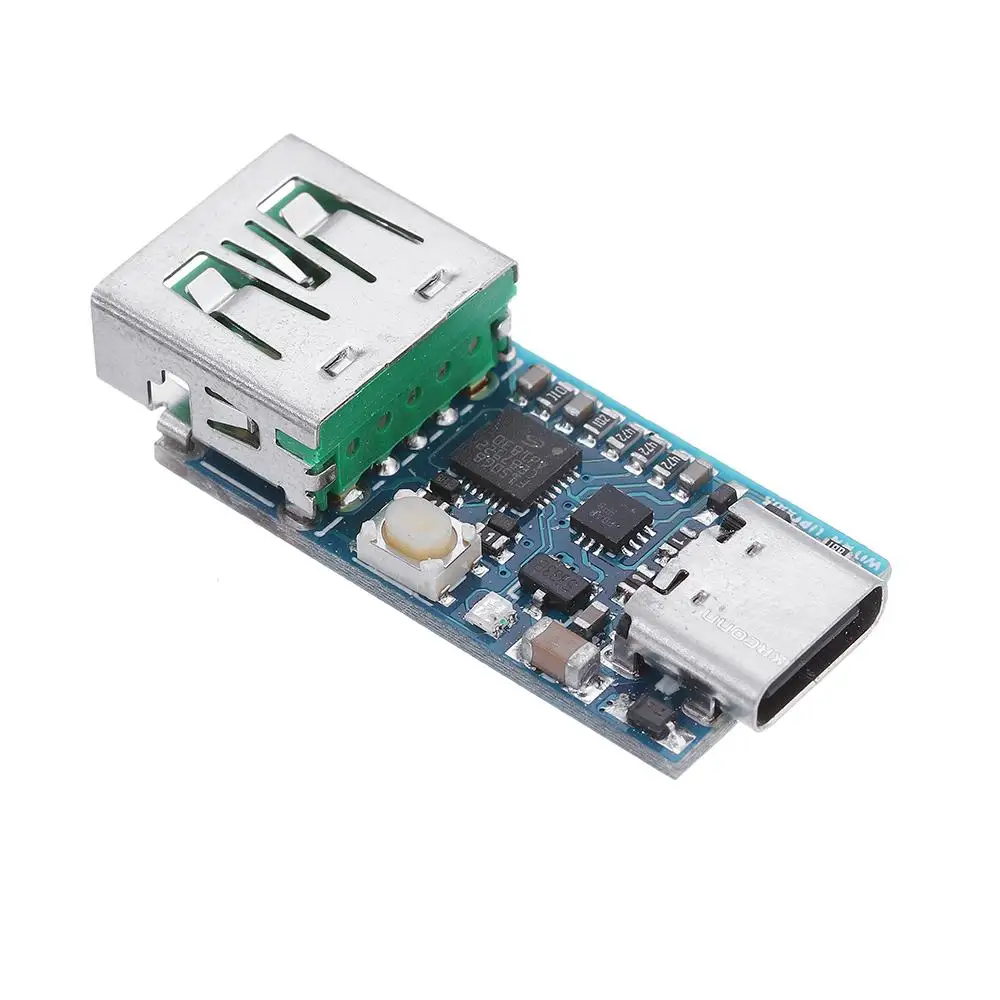 WEB-UPD005 PD DC Decoy Detection PD2.0 3.0 Fast Charge Board With TYPE-C Female Base Supports E-Marker Line
WEB-UPD005 PD DC Decoy Detection PD2.0 3.0 Fast Charge Board With TYPE-C Female Base Supports E-Marker Line