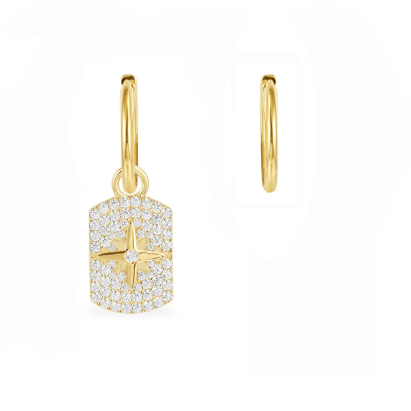 Boho Designer Earrings for Women Star Gold Color Cubic Zirconia Ear Ring Asymmetrical Drop Earrings Jewelry Accessories Brincos
Boho Designer Earrings for Women Star Gold Color Cubic Zirconia Ear Ring Asymmetrical Drop Earrings Jewelry Accessories Brincos