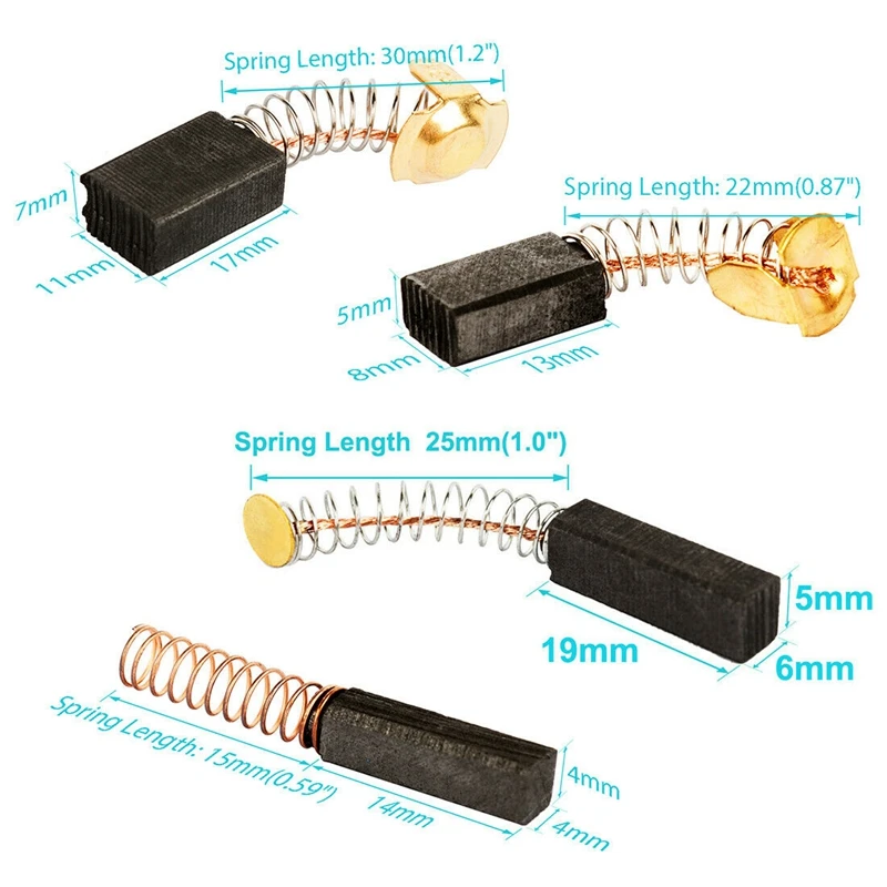 

Various Size Carbon Brushes Brush Repairing Part for Generic Electric Motor / Miter Saw / Drill / Hammer Drill / Dust Collector