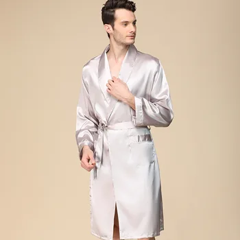 Men's Single Thin Silk Robe Spring Sleeve Pajamas Plus Size Dressing Gown Pyjama Homme Pijamas Hombre Bata Hombre Bornoz Setleri
Men's Single Thin Silk Robe Spring Sleeve Pajamas Plus Size Dressing Gown Pyjama Homme Pijamas Hombre Bata Hombre Bornoz Setleri