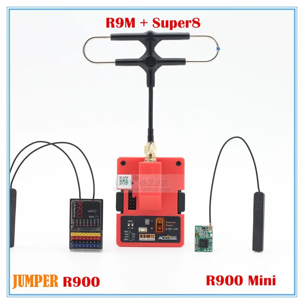 Jumper R900 Mini 915MHz / Receiver 900MHz Long Range For T18 Multi-Protocol Radio Transmitter /R9M+super8 | Игрушки и хобби