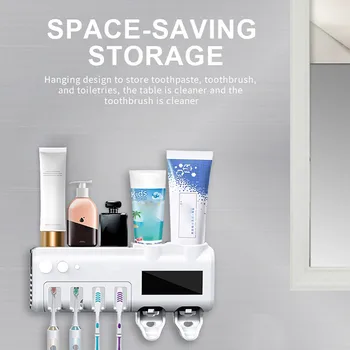 Antibacteria 2 in 1 Solar UV Light Ultraviolet Toothbrush Automatic Toothpaste Dispenser Toothbrush Holder Sterilizer Cleaner
Antibacteria 2 in 1 Solar UV Light Ultraviolet Toothbrush Automatic Toothpaste Dispenser Toothbrush Holder Sterilizer Cleaner