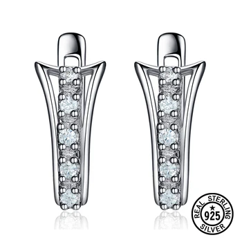 925 Sterling Silver Earring Delicate Clear Cubic Zirconia Romantic English Lock Earring for Women Fashion Accessories Jewelry 
925 Sterling Silver Earring Delicate Clear Cubic Zirconia Romantic English Lock Earring for Women Fashion Accessories Jewelry