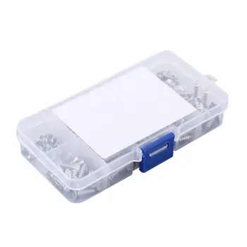 160PCS M3 M4 M5 304 Stainless Steel Screw Cross Recessed Flat Head Self-tapping Screw Combination Set Schroeven With Plastic box
160PCS M3 M4 M5 304 Stainless Steel Screw Cross Recessed Flat Head Self-tapping Screw Combination Set Schroeven With Plastic box