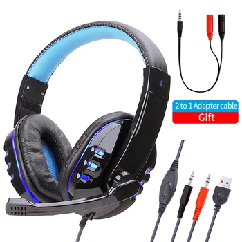 LED Light Wired Gamer Headset With Microphone Computer PC Bass Stereo Gaming Headphones For PS4 Xbox One Men Box Music Headset
LED Light Wired Gamer Headset With Microphone Computer PC Bass Stereo Gaming Headphones For PS4 Xbox One Men Box Music Headset