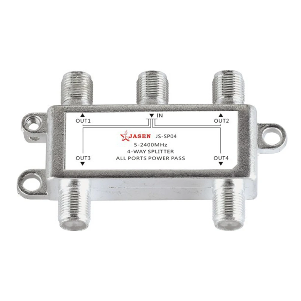 Splitter Coaxial For SATV CATV 4 Channel Switcher Satellite TV Receiver HD Portable Accessories Digital Antenna Professional
Splitter Coaxial For SATV CATV 4 Channel Switcher Satellite TV Receiver HD Portable Accessories Digital Antenna Professional