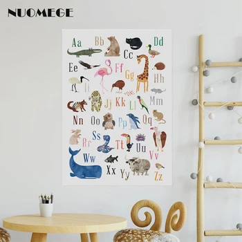 Cute Animal Alphabet Canvas Painting Letter Number Posters and Prints for Baby Room Nursery Canvas Picture Kids Room Poster
Cute Animal Alphabet Canvas Painting Letter Number Posters and Prints for Baby Room Nursery Canvas Picture Kids Room Poster