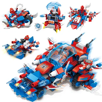 Toys for Children Building Blocks Bricks Spider Hero Morphing Mecha Model Kit Assembled Educational Compatible Boy Kids Gift X07
Toys for Children Building Blocks Bricks Spider Hero Morphing Mecha Model Kit Assembled Educational Compatible Boy Kids Gift X07
