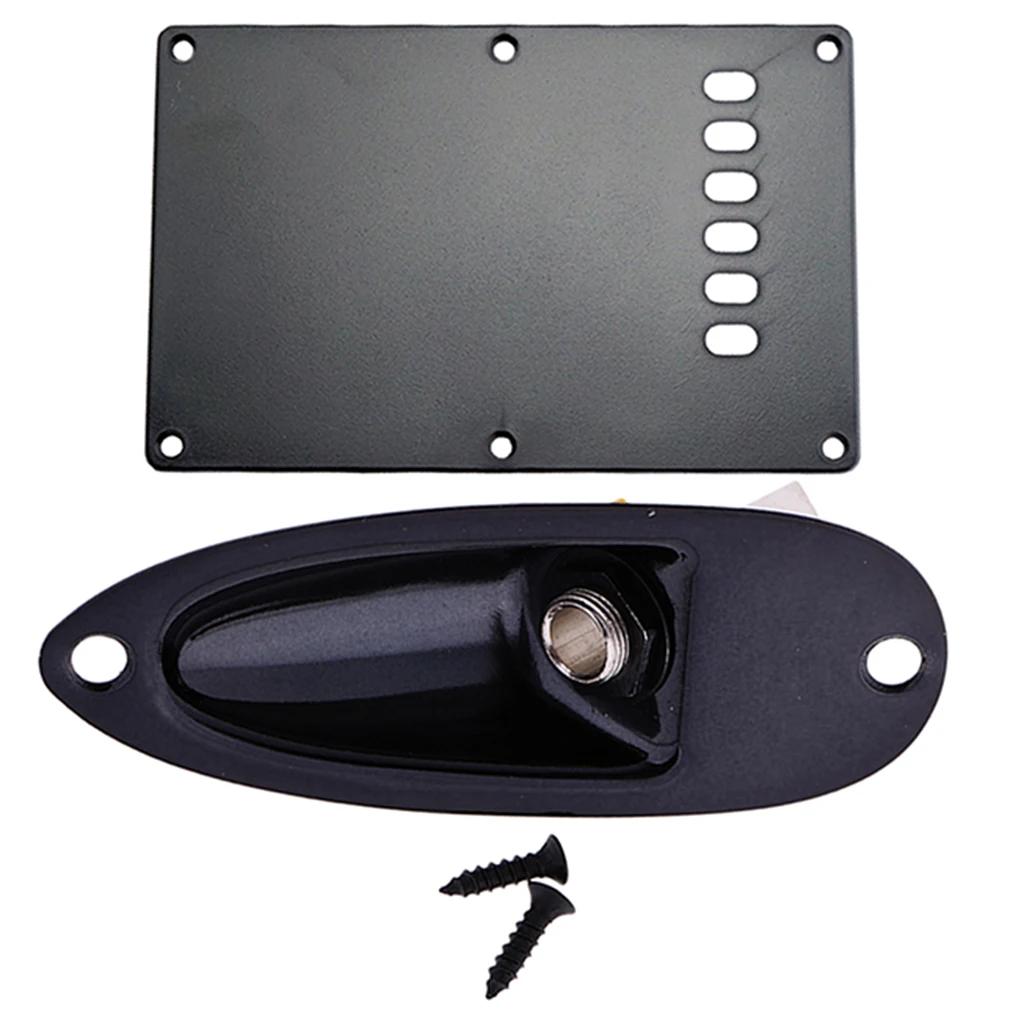 Replacement Electric Guitar Boat Style Output Jack and Pickguard Cavity Cover Backplate for Fender ST SQ Guitar
Replacement Electric Guitar Boat Style Output Jack and Pickguard Cavity Cover Backplate for Fender ST SQ Guitar