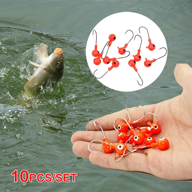 Hooks Fishing Hook 10PCS Heads Lure Jig 3.5/5/7/10g Lures Single Dropshipping Hobbies Tackle Outdoor
Hooks Fishing Hook 10PCS Heads Lure Jig 3.5/5/7/10g Lures Single Dropshipping Hobbies Tackle Outdoor