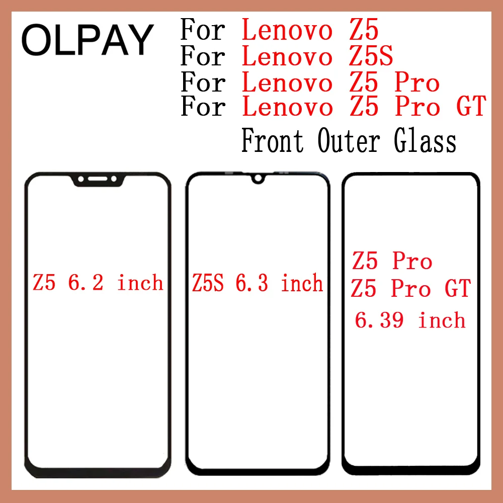 100% Оригинальный сенсорный экран для Lenovo Z5 Z5S Pro Z5Pro GT ЖК панель переднее внешнее