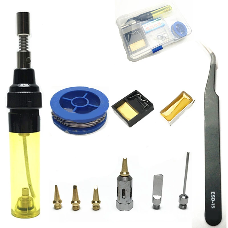 1pcs Gas Soldering Iron Portable 3 In 1 Gas Soldering Iron Multi-functional Gas Soldering Iron Welding Pen Burner Blow Torch
1pcs Gas Soldering Iron Portable 3 In 1 Gas Soldering Iron Multi-functional Gas Soldering Iron Welding Pen Burner Blow Torch