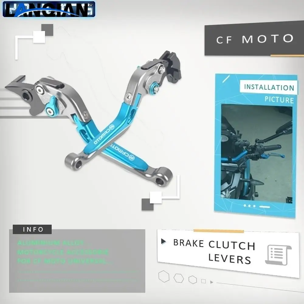Motorcycle CNC Aluminum Alloy Folding Brake Clutch Levers and handle grips For CFMOTO CF Moto 400GT 650GT 2018-2019 Accessories
Motorcycle CNC Aluminum Alloy Folding Brake Clutch Levers and handle grips For CFMOTO CF Moto 400GT 650GT 2018-2019 Accessories