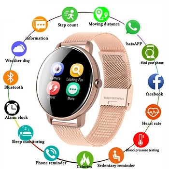 P8 Smart Watch Round Woman Waterproof Heart Rate Monitor Bluetooth Blood Pressure Measurement for Android IOS Smartwatch Men
P8 Smart Watch Round Woman Waterproof Heart Rate Monitor Bluetooth Blood Pressure Measurement for Android IOS Smartwatch Men